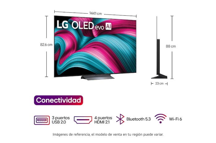 Dimenciones  LG OLED TV